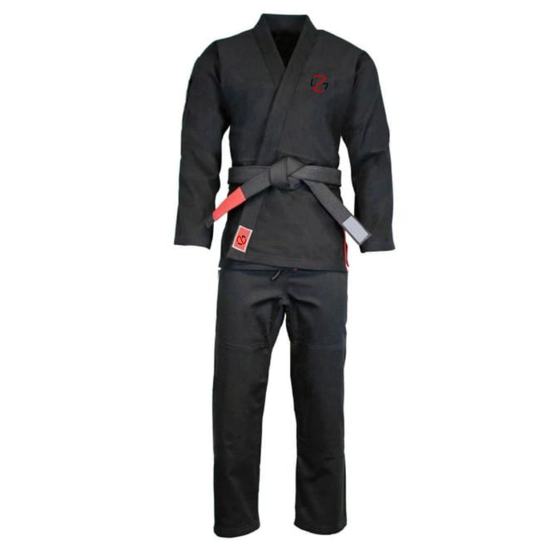 BJJ GI IN BLACK COLOUR WITH ZAINI LOGO
